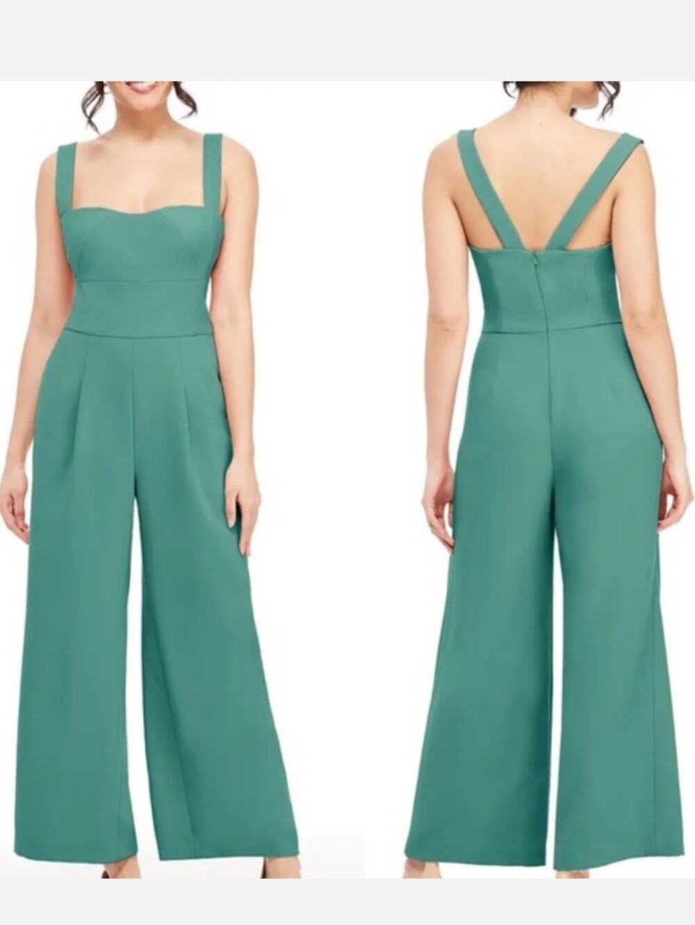 Gal Meets Glam Nicole Square Neck Jumpsuit Size 4